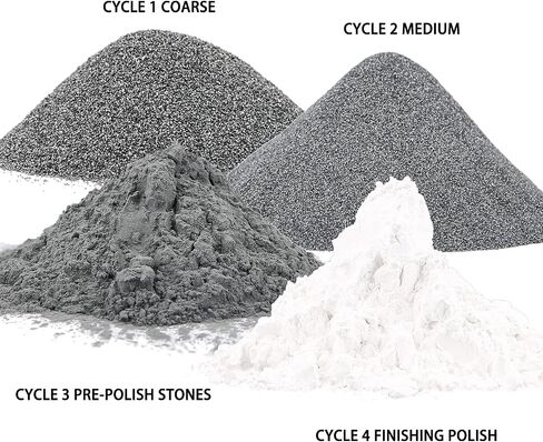8 أكياس من GITSENSE Rock Tumbler Grit and Polish Refill، إعادة ملء حبيبات بهلوان الصخور، تعمل مع أي ملمع صخري، لوازم بهلوان الصخور in Saudi Arabia