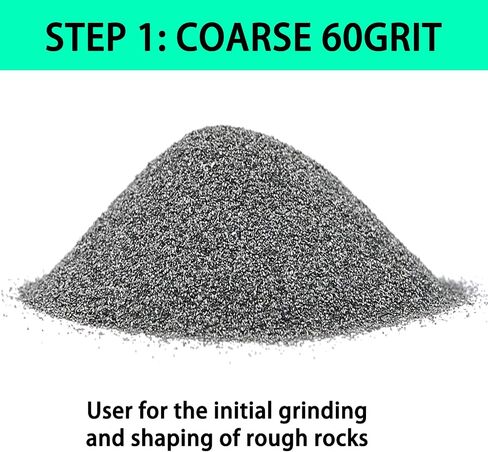 8 أكياس من GITSENSE Rock Tumbler Grit and Polish Refill، إعادة ملء حبيبات بهلوان الصخور، تعمل مع أي ملمع صخري، لوازم بهلوان الصخور in Saudi Arabia