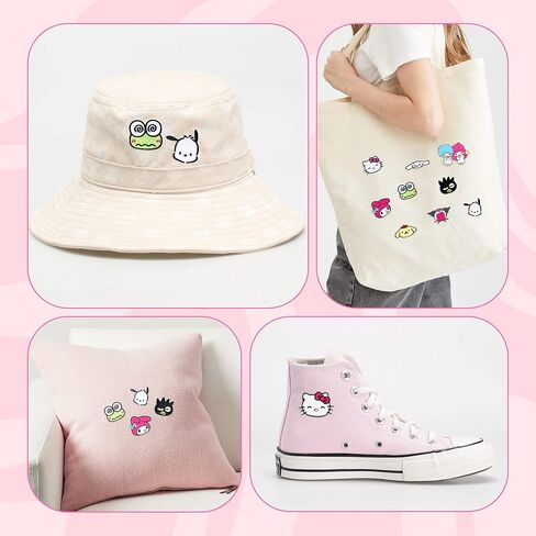9 قطع لطيف Kawaii الكرتون أنيمي المطرزة بقع كيتي ميلودي التوأم نجوم القرفة شخصية خياطة على / الحديد على زين رقعة إصلاح DIY الاكسسوارات الحرفية للملابس سترة الجينز اللباس حقيبة الظهر قبعة in Kuwait