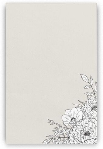 دفتر ملاحظات Dashleigh Lux باللونين العاجي والأسود، 100 ورقة (4x6 بوصة - غير مُبطن) in Kuwait