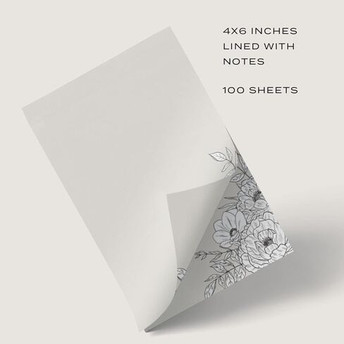 دفتر ملاحظات Dashleigh Lux باللونين العاجي والأسود، 100 ورقة (4x6 بوصة - غير مُبطن) in Kuwait