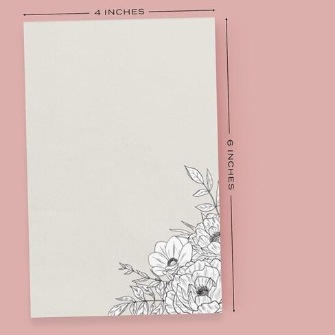 دفتر ملاحظات Dashleigh Lux باللونين العاجي والأسود، 100 ورقة (4x6 بوصة - غير مُبطن) in Kuwait