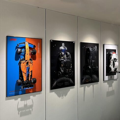 iLuane Display Wallboard for Lego Technic Porsche 911 RSR Race Car 42096، مقتنيات للبالغين Lego Car Wall Mount لمكعبات البناء، هدايا لمحبي Lego (لوحة الحائط للعرض فقط) in Kuwait