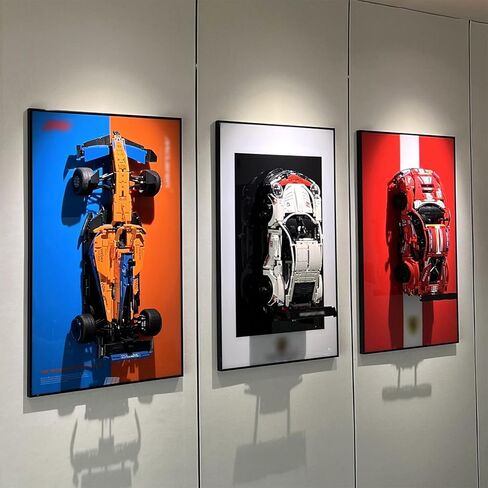 iLuane Display Wallboard for Lego Technic Porsche 911 RSR Race Car 42096، مقتنيات للبالغين Lego Car Wall Mount لمكعبات البناء، هدايا لمحبي Lego (لوحة الحائط للعرض فقط) in Kuwait