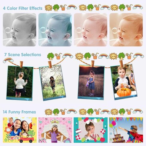 كاميرا رقمية للأطفال من Xinbeiya، هدايا ألعاب عيد ميلاد للفتيات والأولاد من سن 3 إلى 10 سنوات، كاميرات أطفال للأطفال الصغار مع فيديو بدقة 1080 بكسل، كاميرا لعبة محمولة وقابلة لإعادة الشحن للفتيات أو الأولاد (وردي) in Kuwait