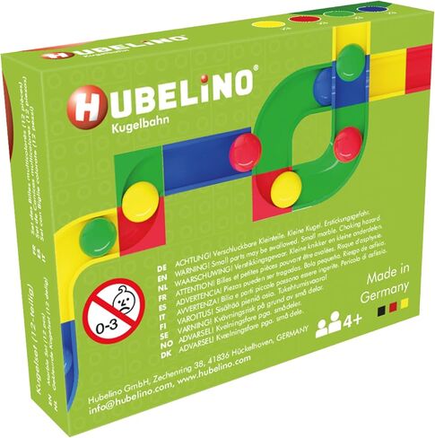 Hubelino Marble Run - Set of 12 Marbles - Made in Germany in Saudi Arabia