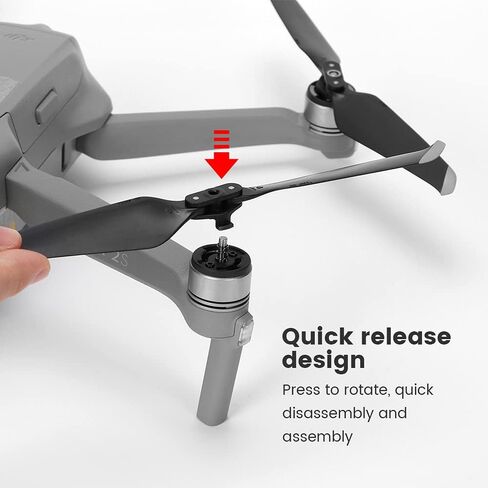 (12 قطعة) مراوح Mavic Air 2/Air 2s شفرات احتياطية منخفضة الضوضاء ملحقات كوادكوبتر بديلة سريعة التحرير لملحقات DJI Mavic Air 2/Air 2s بدون طيار in Kuwait