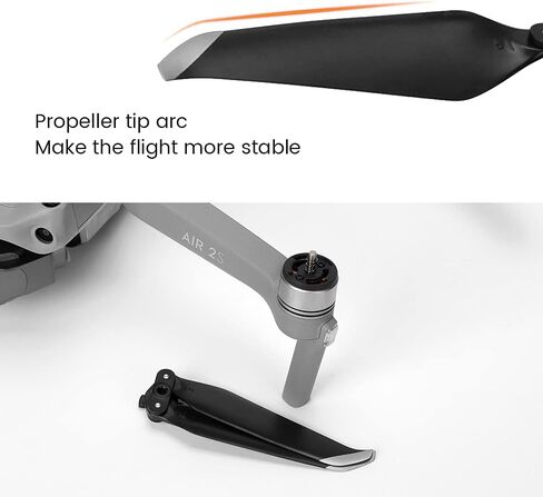 (12 قطعة) مراوح Mavic Air 2/Air 2s شفرات احتياطية منخفضة الضوضاء ملحقات كوادكوبتر بديلة سريعة التحرير لملحقات DJI Mavic Air 2/Air 2s بدون طيار in Kuwait