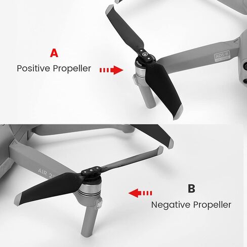 (12 قطعة) مراوح Mavic Air 2/Air 2s شفرات احتياطية منخفضة الضوضاء ملحقات كوادكوبتر بديلة سريعة التحرير لملحقات DJI Mavic Air 2/Air 2s بدون طيار in Kuwait