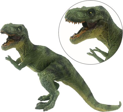 Tinsow T-Rex Dinosaur Toy Action Figure Large Jurassic World Dinosaur Tyrannosaurus Rex (Green) in Kuwait