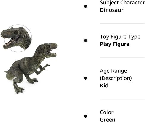 Tinsow T-Rex Dinosaur Toy Action Figure Large Jurassic World Dinosaur Tyrannosaurus Rex (Green) in Kuwait
