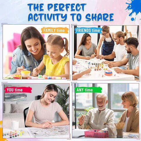 Ledgebay Paint by Numbers Kit for Adults: Beginner to Advanced Number Painting Kit - Fun DIY Arts & Crafts | Color by Numbers for Adults - Kits Include - (Apple Harvest 16" x 20" Unframed) in Kuwait