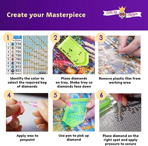 عبوتان من مجموعات الرسم الماسي 5D للبالغين - مجموعات لوحات الماس الفنية للأحجار الكريمة مجموعات الفنون الماسية الطلاء بالماس - مجموعات الرسم الماسي للرسم الفني الماسي للمبتدئين (12 × 16 بوصة) in Kuwait