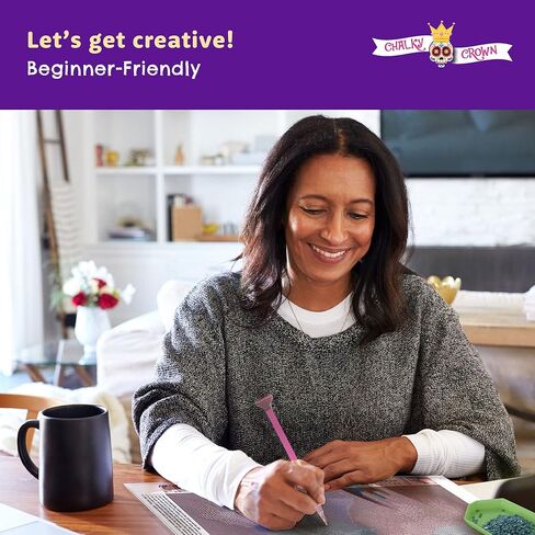 عبوتان من مجموعات الرسم الماسي 5D للبالغين - مجموعات لوحات الماس الفنية للأحجار الكريمة مجموعات الفنون الماسية الطلاء بالماس - مجموعات الرسم الماسي للرسم الفني الماسي للمبتدئين (12 × 16 بوصة) in Kuwait