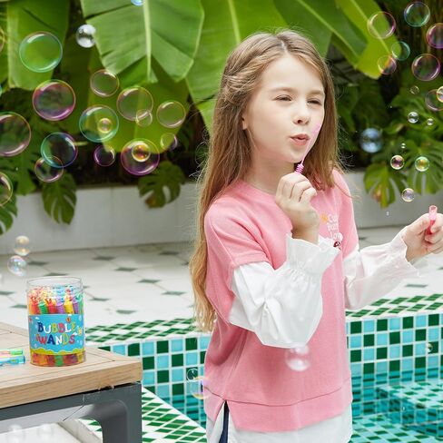 TOY Life 80 Pcs Bubble Wand Party Favors for Kids 4-8 Kids Party Favors for Kids Goodie Bags Stuffer Bulk Bubbles Wand Wedding Fiesta Birthday Bulk Party Favors Easter Basket Stuffers for Kids Prizes in Kuwait