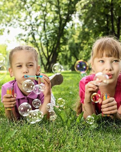 TOY Life 80 Pcs Bubble Wand Party Favors for Kids 4-8 Kids Party Favors for Kids Goodie Bags Stuffer Bulk Bubbles Wand Wedding Fiesta Birthday Bulk Party Favors Easter Basket Stuffers for Kids Prizes in Kuwait
