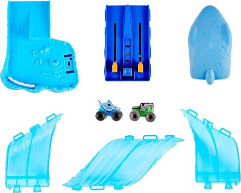 مجموعة لعب وتخزين مونستر جام ميني فري ستايل فليب أرينا مع شاحنتين مونستر جام صغيرتين، ألعاب أطفال للأولاد والبنات من سن 3 سنوات فما فوق in Kuwait