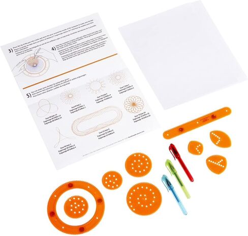 Alex Toys - Gear Art Designer Set - Supplies for Kids 9-12 - Designer Kit Drawing Supplies - Includes Spinner Gears, Gear Holders, and Gel Pens for Geometric Shape Drawing - 1 Box, 23 Pieces in Saudi Arabia