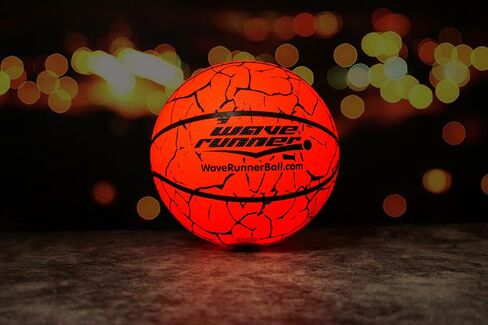 Wave Runner Glow in The Dark Basketball -Official Size 7 Light Up Toys for Night Ball Games, Regulation Size, Tap Activated - Ideal Glow Basketball Gifts and Toy Basketball for All Ages in Kuwait