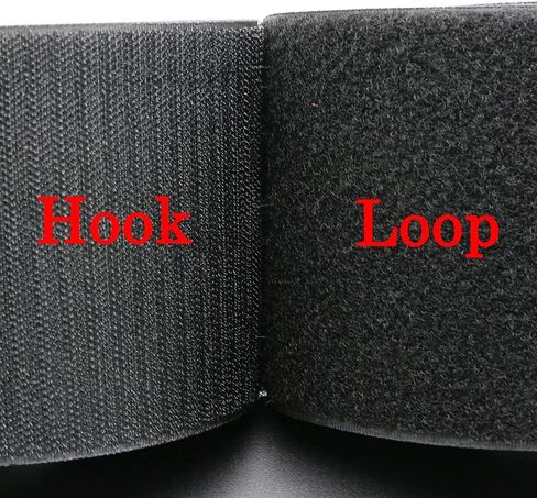 Hook and Loop Straps 4 in x 6 ft Heavy Duty Tape Patch Non-Adhesive Nylon and Polyester Blend Fabric Tape Fastener for Home Office and Classroom in Kuwait