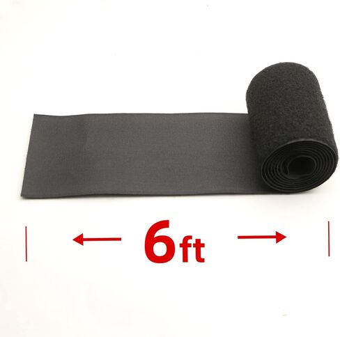 Hook and Loop Straps 4 in x 6 ft Heavy Duty Tape Patch Non-Adhesive Nylon and Polyester Blend Fabric Tape Fastener for Home Office and Classroom in Kuwait