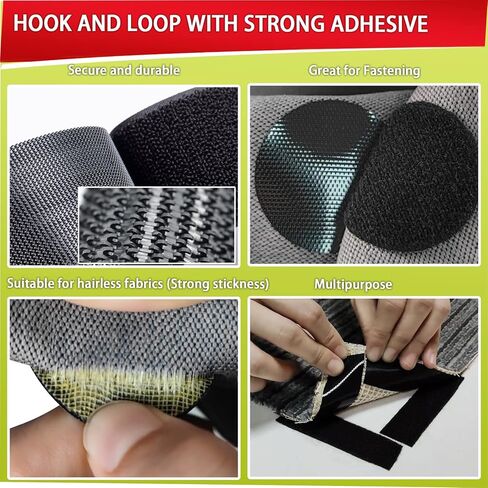 مجموعة من 72 شريط لاصق فيلكرو لجهاز التحكم عن بعد والصور والستائر وتنظيم المكتب والمدرسة، شريط مزدوج الجوانب لوسائد الاريكة والسجاد والمرتبة، اشكال واستخدامات مختلفة in Kuwait