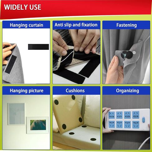 مجموعة من 72 شريط لاصق فيلكرو لجهاز التحكم عن بعد والصور والستائر وتنظيم المكتب والمدرسة، شريط مزدوج الجوانب لوسائد الاريكة والسجاد والمرتبة، اشكال واستخدامات مختلفة in Kuwait