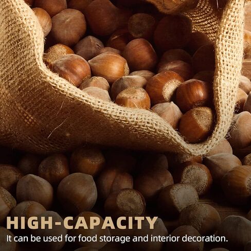 2 Pack Large Burlap Sack,24x40 Reusable Woven Jute Bag for Potato Sack Race,Backyard Gardening, Food Storage,Halloween Costume,Easter,Big Burlap Sack for Family Carnival Games in Kuwait