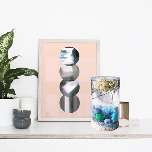 LUXWIN 5 قطع / مجموعة قوالب شمع أسطوانية لصنع الشمع، 5 أحجام قوالب شمع الراتينج العمودية، قوالب لصب الراتينج إيبوكسي لصنع الشموع والصابون وتزيين المنزل in Kuwait