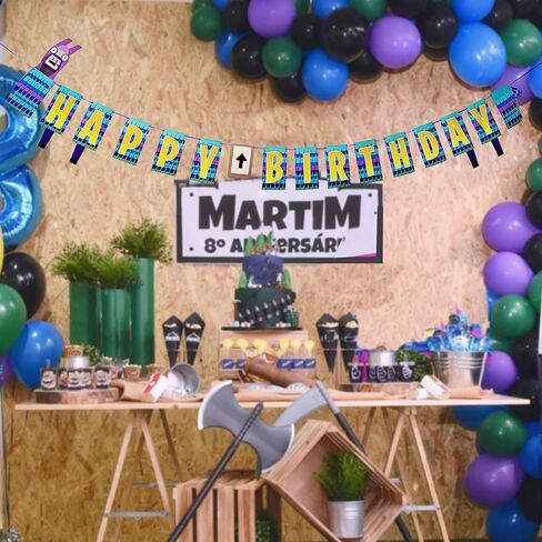 لافتة حفلات ألعاب الفيديو من أجل لوازم حفلات ألعاب الفيديو Nite للأولاد لافتة حفلات ألعاب الفيديو هدايا عيد ميلاد الأطفال in Kuwait