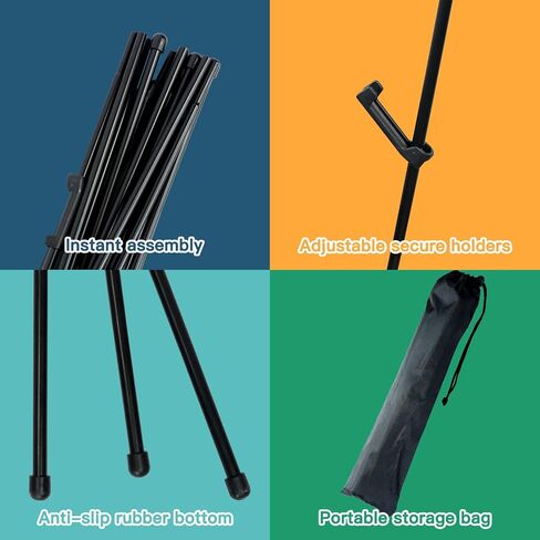 Easel Stand for Display, Easel Stand for Wedding Sign, 63" Folding Poster Easel, Floor Stand for Sign, Collapsable Portable Tripod, Art Poster Metal Stand for Display Show(1 Pack) in Saudi Arabia