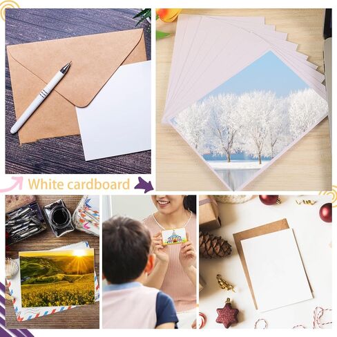 50 Pack 5x7 Cardstock Paper, 80lb White Cardstock for Printer, Wedding in Kuwait