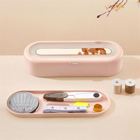 FKOG Red Sewing Project Kit, Travel Family Sewing Kit 140 Pcs Sewing Thread Accessories DIY Supplies Repair Kit Sewing Supplies Organizer for Adults Kids(Red) in Kuwait