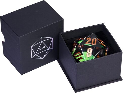 Cusdie Handmade DND Dice, Liquid Core Dice Set D&D Quicksand Sharp Dice, 7 PCs Transparent Polyhedral Dice Set for Dungeons & Dragons RPG MTG and Other Table Games(Blue and Green) in Kuwait