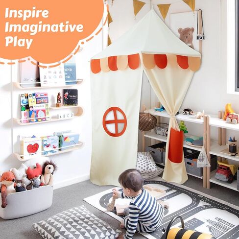 خيمة لعب زاوية معلقة على شكل سنوي، خيمة أطفال معلقة على شكل مظلة مثلثة مع ديكور شرابة العلم|خيمة طفل صغير لوقت اللعب، ديكور غرفة لعب زاوية القيلولة للفتيات والفتيان in Kuwait