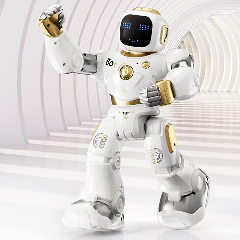Ruko Smart Robot for Kids, Large Programmable Interactive STEM RC Robot, Voice Control and App Control, Gifts for Boys and Girls 4 5 6 7 8 9, Gold in Kuwait