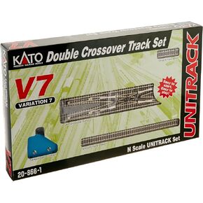 Kato USA Model Train Products V7 UNITRACK Double Crossover Track Set in Kuwait