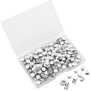 SUBANG 30 Pieces Metal Pin Backs Locking Pin Keepers Locking Clasp with Storage Case
