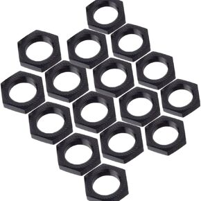 16 pcs Aluminum 17mm Wheel Nut Thread 1.0mm for 1/7 1/8 RC Model Car ARRMA 6s HSP Redcat Himoto Monster Trucks Off Road Buggy Upgraded Parts (Mixed-Color)
