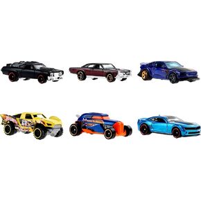 Hot Wheels Japanese Multipacks of 6 Toy Cars, 1:64 Scale, Authentic Decos, Popular Castings, Rolling Wheels, Gift for Kids 3 Years Old & Up & Collectors