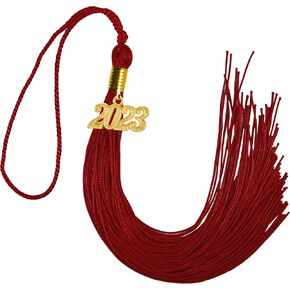 شرابة التخرج أحادية ومتعددة الألوان من GraduationMall مع حلية عام 2023 مقاس 9 بوصات in Kuwait