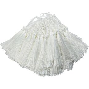 100Pcs 5 Inch Handmade Silky Tassels for Decor, Bookmarks(Skin Pink) in Saudi Arabia