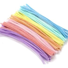 100 PCS Pipe Cleaners Craft Supplies Multi-Color Chenille Stems for Art and Craft Projects Creative DIY Decorations (02)