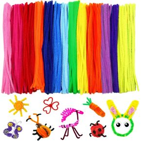 Glitter Creative Arts Chenille Stem Class Pack,6 mm x 12 Inch, Pack of 100 (Blue) in Kuwait