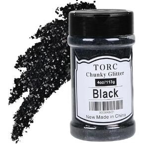 TORC Iridescent Hot Pink Chunky Glitter 4 OZ Glitter for Resin Crafts Tumblers Cosmetic Makeup Nail Art Festival Decoration