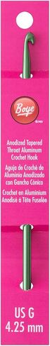Boye 332621800GM Aluminum Crochet Hook, Size G, 4.25 mm, 6'', Pink in Saudi Arabia
