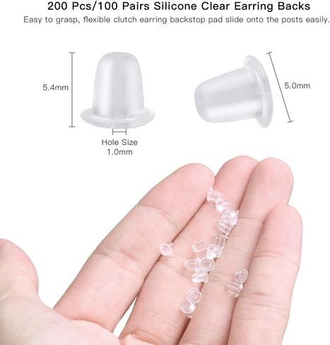925 Sterling Silver Earring Hooks 200 PCS, Gold Earring Hooks for Jewelry Making, Hypoallergenic Fish Hook Earrings Making Kit, DIY Earring, with 200PCS Earring Backs and 200PCS Jump Rings in Saudi Arabia