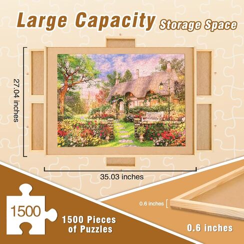 TALGIC 1500 PCS Puzzle Table with 6 Drawers, Portable Puzzle Table for Adults and Kids in Kuwait