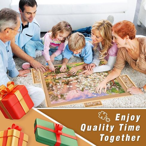 TALGIC 1500 PCS Puzzle Table with 6 Drawers, Portable Puzzle Table for Adults and Kids in Kuwait