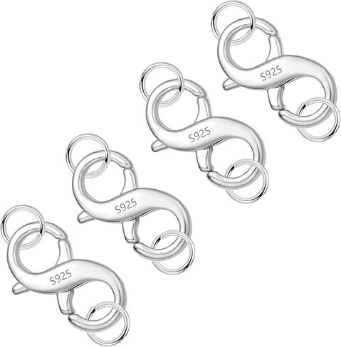 Lobster Clasp Necklace Bracelet Extender Silver Necklace Connector Extender in Kuwait